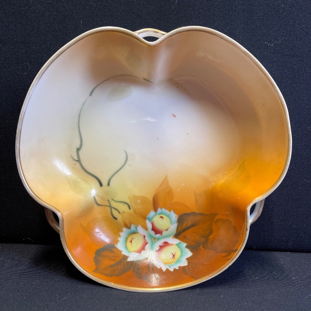 Vintage Nippon 3 Handled Candy Dish